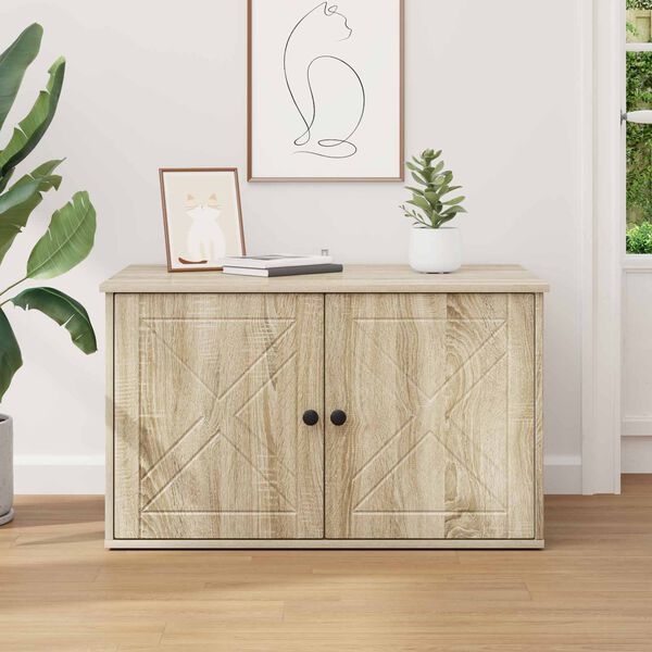 vidaXL Casa para Gatos Sonoma 85 x 55 x 50,5 cm Madeira processada