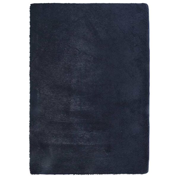 vidaXL Tapete shaggy de pelo alto NAVARRA 120x170 cm azul-marinho