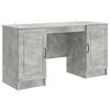 vidaXL Mesa Cinzento Cimento 142,5 x 50 x 75 cm Derivados de Madeira
