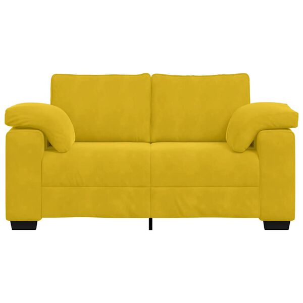 vidaXL Sof&aacute;-luvas 120 cm veludo amarelo