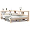 vidaXL Cama com estante sem colch&atilde;o 160x200 cm pinho maci&ccedil;o