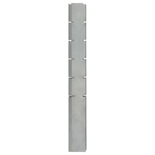 vidaXL Postes de veda&ccedil;&atilde;o jardim 30 pcs 160 cm a&ccedil;o galvanizado prateado