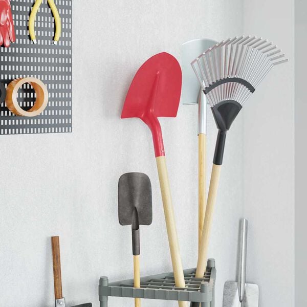 vidaXL Cabe&ccedil;a de P&aacute; 4 pcs Vermelho 39,5 x 27,5 cm A&ccedil;o revestido a p&oacute;