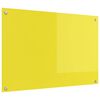 vidaXL Painel de cozinha Amarelo 90 x 60 cm vidro temperado