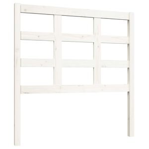 vidaXL Cabeceira de cama 95,5x4x100 cm madeira de pinho maci&ccedil;a branco