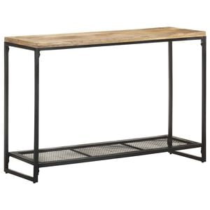 vidaXL Mesa consola 110x35x75 cm madeira de mangueira maci&ccedil;a