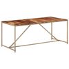 vidaXL Mesa de jantar 180x90x76 cm madeira maci&ccedil;a