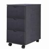 vidaXL Unidade de gavetas 33x45x60 cm preto