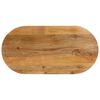 vidaXL Tampo de mesa oval 140x50x2,5 cm madeira de mangueira maci&ccedil;a