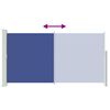 vidaXL Toldo lateral retr&aacute;til para p&aacute;tio 170x300 cm azul