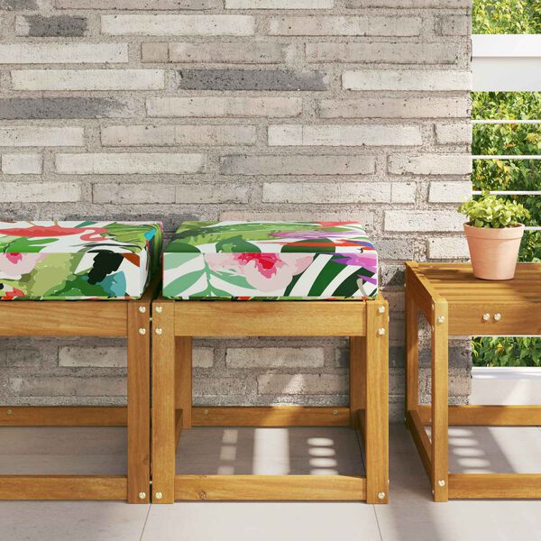 vidaXL Almofada de Assento Externa colorido 40 x 40 x 8 cm