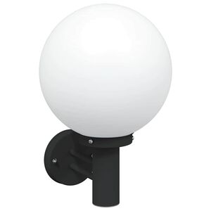 vidaXL Luz de Parede para Exterior Preto 28 x 25 x 38 cm