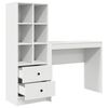 vidaXL Mesa com gaveta 2 pcs Branco