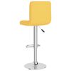 vidaXL Bancos de bar 2 pcs tecido amarelo mostarda