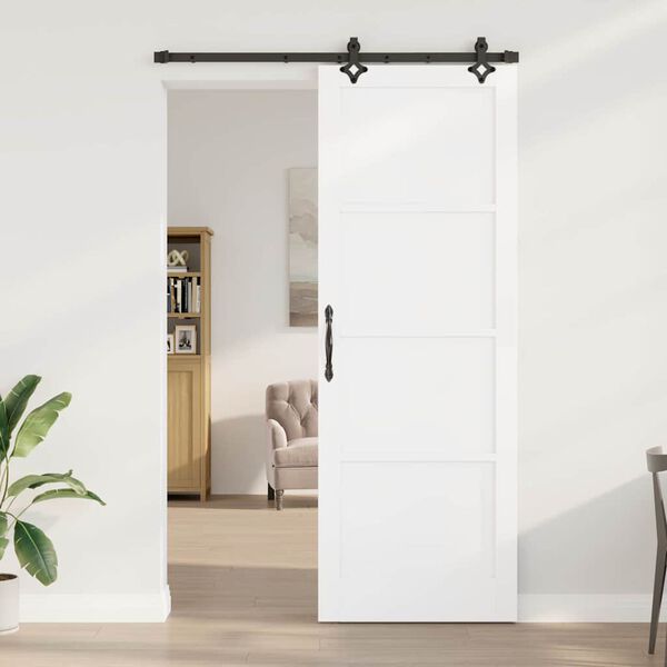 vidaXL Porta Deslizante ORKDAL Branco 83 x 232 cm