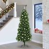 vidaXL &Aacute;rvore de Natal com 300 LEDs com suporte Verde 240 cm PE