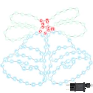 vidaXL Campainha de Natal 144 LED Multicolor 57 x 47,5 cm PVC