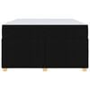 vidaXL Estrutura da Cama com colch&atilde;o Preto 120 x 190 cm tecido