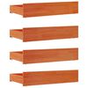 vidaXL Gavetas para cama 4 pcs madeira de pinho maci&ccedil;a castanho mel