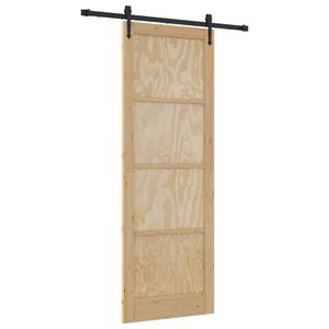 vidaXL Porta Deslizante ORKDAL Natural 83 x 232 cm