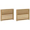vidaXL M&oacute;dulo de Bra&ccedil;os 2 pcs Branco 78,5 x 10 x 61 cm