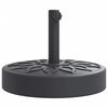 vidaXL Base de guarda-sol para postes de &Oslash;38/48 mm 25 kg redondo