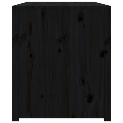 vidaXL Armário de cozinha p/ exterior 106x55x64 cm pinho maciço preto