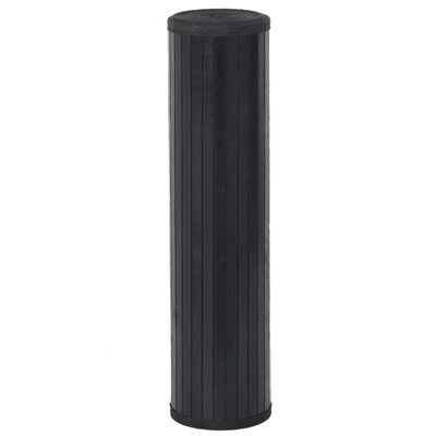vidaXL Tapete retangular 60x100 cm bambu preto