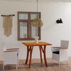 vidaXL 3 pcs conjunto de jantar para jardim branco