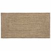 vidaXL Tapete de &Aacute;rea Natural e Preto 100 x 200 cm Juta