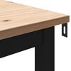 vidaXL Mesa de jantar Natural 110 x 55 x 75 cm