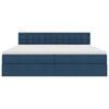 vidaXL Cama com arruma&ccedil;&atilde;o e colch&atilde;o com colch&atilde;o Azul 200 x 200 cm