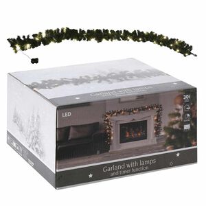 Ambiance Grinalda de Natal com 30 luzes LED 270 cm