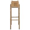 vidaXL Jardineira com Suporte Natural 50 x 38 x 114 cm Bambu