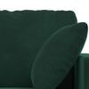 vidaXL Sof&aacute; 2 pcs Verde Escuro 138 x 78 x 80 cm Veludo