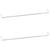 vidaXL Var&otilde;es para cortinas 2 pcs 90-135 cm alum&iacute;nio branco e prateado