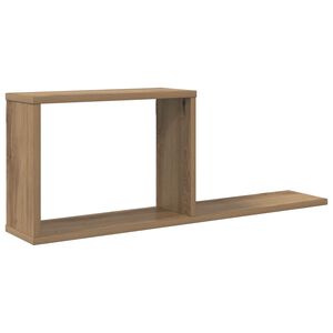 vidaXL Prateleiras flutuantes Carvalho Arttisan 80 x 15 x 30 cm