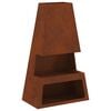 vidaXL Fire Pit Ferro Enferrujado A&ccedil;o resistente &agrave;s intemp&eacute;ries