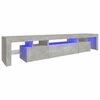 vidaXL M&oacute;vel de TV com luzes LED 215x36,5x40 cm cinzento cimento