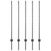 vidaXL Poste de Cerca Embutido 5 unid. Cinzento 160 cm