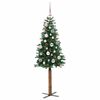 vidaXL &Aacute;rvore de Natal Slim com 150 LEDs com suporte Verde 150 cm