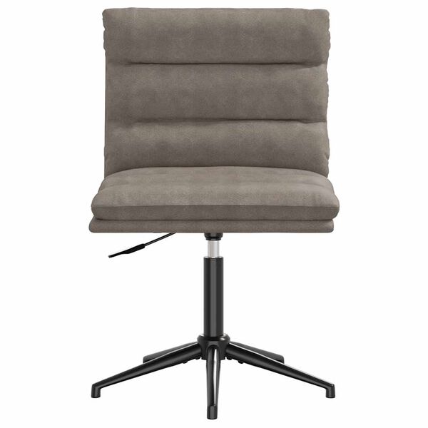 vidaXL Cadeira de jantar couro artificial cinzento