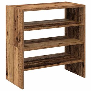 vidaXL Sapateiras 2 pcs empilh&aacute;veis 60x30x30,5 cm madeira velha