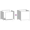 vidaXL Vaso/floreira de jardim 50x50x50 cm a&ccedil;o galvanizado