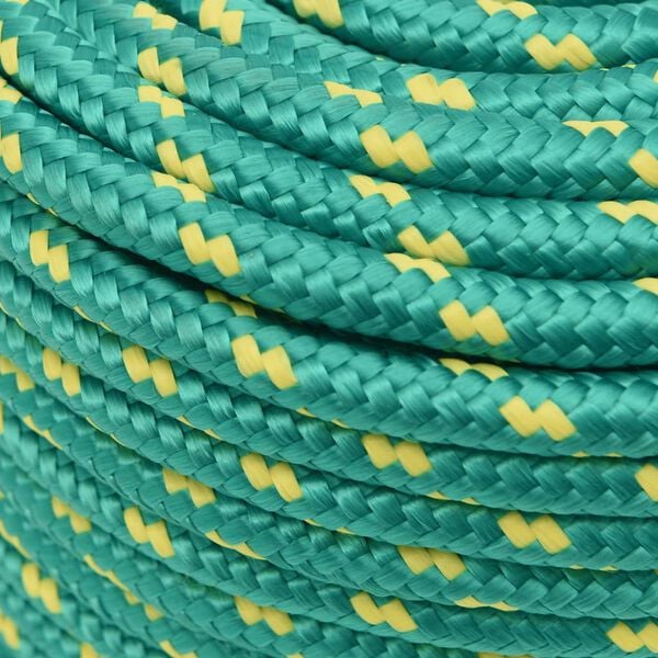 vidaXL Corda de barco 14 mm 250 m polipropileno verde