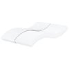 vidaXL Colch&atilde;o de espuma 160x200 cm dureza H2 H3 branco