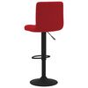 vidaXL Bancos de bar 2 pcs veludo vermelho tinto