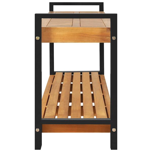 vidaXL banco Castanho 160 x 30 x 50 cm Madeira de teca maci&ccedil;a