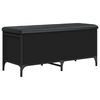 vidaXL Banco de arruma&ccedil;&atilde;o 102x42x45 cm derivados de madeira preto