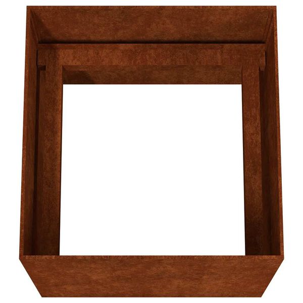 vidaXL Vaso/floreira 40x41x40 cm a&ccedil;o corten